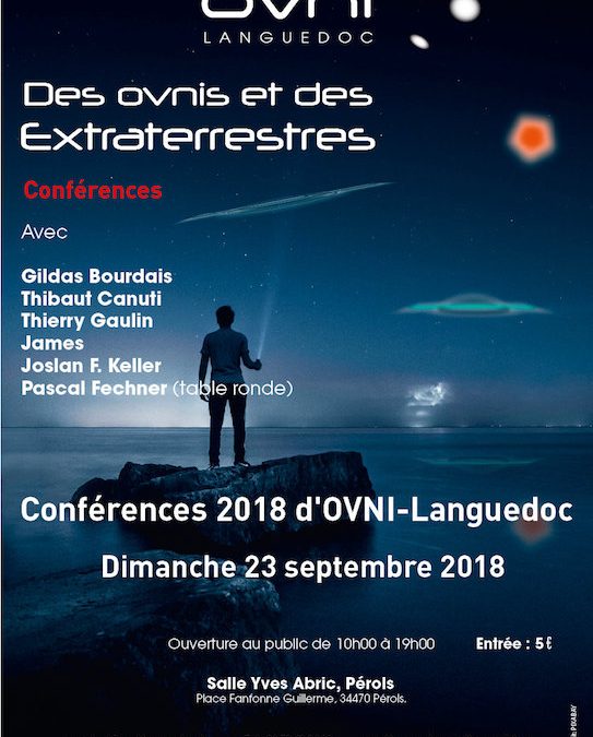 CONFERENCES 2018 D&rsquo;OVNI-LANGUEDOC, 9ème édition
